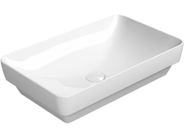 PURA 60/TI - Rectangular ceramic washbasin by GSI ceramica - view 2